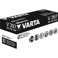 VARTA SR726 SW/SR59 SW/V397 1BL Engangsbatteri Sølvoxid (S) Sølv, Engangsbatteri, SR59, Sølvoxid (S), 1,55 V, 1 stk, 30 mAh