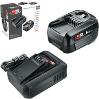 Bosch Batteri startpakke 18V 1x 6,0Ah + hurtigoplader AL 18V-44, Sæt Sort