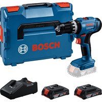 Bosch Batteridrevet slagboremaskine GSB 18V-25 Professional, 18 Volt, Slagborer skruemaskine Blå/Sort