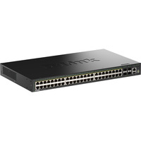 D-Link DGS-1530-52P/E netværksswitch Administreret L2 Gigabit Ethernet (10/100/1000) Strøm over Ethernet (PoE) Sort Sort, Administreret, L2, Gigabit Ethernet (10/100/1000), Fuld duplex, Strøm over Ethernet (PoE), Stativ-montering