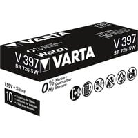 Varta SR726 SW/SR59 SW/V397 1BL Engangsbatteri Sølvoxid (S) Sølv, Engangsbatteri, SR59, Sølvoxid (S), 1,55 V, 1 stk, 30 mAh