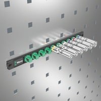 Wera Møtrik-magnetliste C Deep 1 Sæt med topnøgleindsatser 1/2" Sort/Grøn