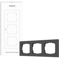Aqara Switch Frame H2 EU (3-Gang), Monteringsrammen grå