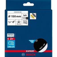 Bosch Expert 2 608 900 006 slibeskive Slibeskive bagepude, Slibning pad Sort, Slibeskive bagepude, GET 75-150, GEX 34-150, GEX 40-150 Professional, 3M, DeWalt, Dynabrade, Festool, Makita, Mirka,..., Sort, Sølv, Rund, 15 cm, 1 stk
