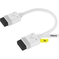 Corsair iCUE LINK Kabel, 100mm, lige Hvid