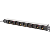 Digitus DN-95437, Strømskinne Sort/aluminium