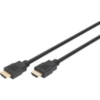 Digitus HDMI High Speed kabel med Ethernet, type A Sort