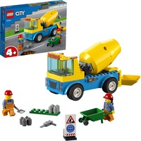 LEGO City Lastbil med cementblander, Bygge legetøj Byggesæt, 4 År, Plast, 85 stk, 326 g