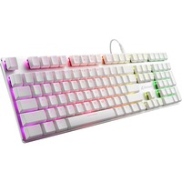 Sharkoon Gaming-tastatur Hvid, Amerikansk layout, Kailh Choc Low Profile Red