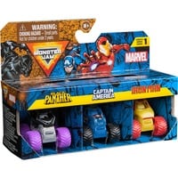 Spin Master Marvel Mini Monster Truck 3-Pack, Spil køretøj Monster Jam Marvel Mini Monster Truck 3-Pack, Køretøjssæt, 3 År, Metal, Plast, Flerfarvet