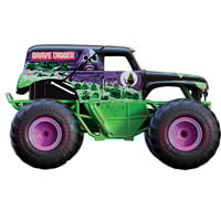 Spin Master Master Monster Jam - Wreck & Repair Grave Digger, RC Monster Jam Master - Wreck & Repair Grave Digger, Monster lasbil, 4 År, Plast, Sort, Grøn