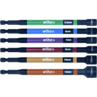 Wiha 47035, Topnøgle Sort/multi-coloured