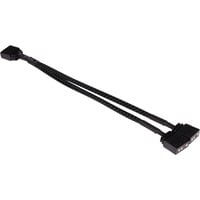 Alphacool Y-kabel splitter aRGB 3-pin til 2x 3-pin, 15 cm Sort