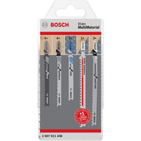 Bosch 2 607 011 438 stiksav, rullesav & sabelsavklinge Stiksavklinger Karbid 15 stk, Savklinge sæt Stiksavklinger, Aluminium, Hårdt træ, Metal, Flere, Plast, Blødt træ, Stål, Træ, Karbid, Grå, 15 stk