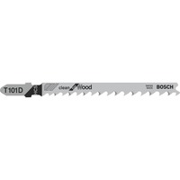 Bosch 2 608 637 877 Ikke kategoriseret, Savklinge Jigsaw blade, Spånplade, Fiberbræt, Blødt træ, Krydsfiner med trækerne, High Carbon Steel (HCS), 4 mm, 5,2 mm, 10 cm