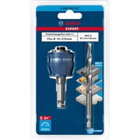 Bosch Expert 2 608 900 527 tilbehør til borevedhæftning Hulsavs adapter Blå, Hulsavs adapter, Sekskantet skaft, Metal, Rør, Plast, Profil, Træ med søm, Blå, Sølv, 80 mm, 3,37 cm