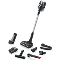 Bosch Serie 8 BSS82SIL1 stav støvsuger & elektrisk kost Stick vakuum Batteri Dry Poseløs Sort, Sølv 5 At, Skaft støvsuger Hvid, Stick vakuum, Poseløs, Sort, Sølv, Dry, Filtrering, Bare gulv, Gulvtæppe, Trappetrin, Polstring