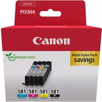 Canon 2103C007 blækpatron 4 stk Original Sort, Blå, Magenta, Gul Sort, Blå, Magenta, Gul, 4 stk, Multipakke