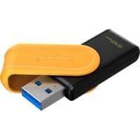 Kingston DataTraveler 512 GB Portable USB 3.2 Gen 1 Exodia S (sort/gul), USB-stik Sort/Gul, 512 GB, USB Type-A, 3.2 Gen 1 (3.1 Gen 1), Svirvel, 8,72 g, Sort, Gul