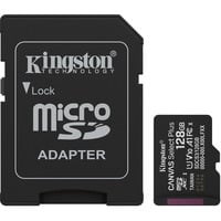 Kingston SDCS3/128GB, Hukommelseskort Sort