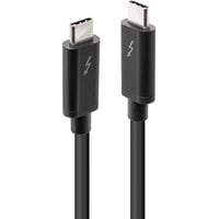 Lindy 41557 Thunderbolt kabel 2 m 20 Gbit/sek. Sort Sort, Hanstik, Hanstik, 2 m, Sort, 20 Gbit/sek., 4096 x 2160 pixel