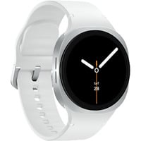 Samsung Galaxy Watch 8 3,3 cm (1.3") AMOLED 40 mm Digital 438 x 438 pixel Berøringsskærm Sølv Wi-Fi GPS (satellit), SmartWatch Sølv, 3,3 cm (1.3"), AMOLED, Berøringsskærm, 32 GB, GPS (satellit), 30 g
