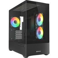 Sharkoon MK6 RGB , Towerkabinet Sort