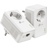 TP-Link TL-PA7019P KIT 1000 Mbit/s Ethernet LAN Hvid 2 stk, PowerLAN 1000 Mbit/s, IEEE 1901, IEEE 802.3, IEEE 802.3ab, IEEE 802.3u, Type E / F, Gigabit Ethernet, 10,100,1000 Mbit/s, HomePlug AV2