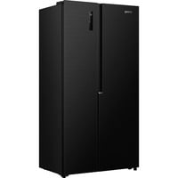 gorenje NRS917E41BX side-by-side køle-fryseskab Fritstående 544 L E Sort rustfrit stål (mørkt), Fritstående, Amerikansk dør, Sort, 2 dør(e), Berøring, LED