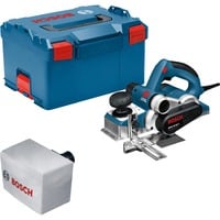 Bosch GHO 40-82 C Professional Sort, Blå, Sølv 14000 rpm 850 W, Elektrisk høvl Blå/Sort, Sort, Blå, Sølv, 14000 rpm, 8,2 cm, 2,4 cm, 5,5 m/s², Vekselstrøm