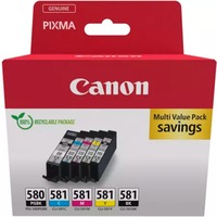 Canon 2078C007 blækpatron 5 stk Original Sort, Blå, Blå, Magenta, Gul Sort, Blå, Blå, Magenta, Gul, 5,6 ml, 5 stk, Multipakke