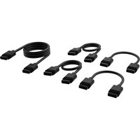 Corsair iCUE LINK kabel-sæt, 600 / 200 / 100mm, lige Sort