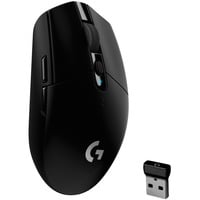 Logitech G305 mus Højre hånd RF trådløs + Bluetooth Optisk 12000 dpi, Gaming mus Sort, Højre hånd, Optisk, RF trådløs + Bluetooth, 12000 dpi, 400 fps, Sort
