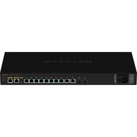 Netgear GSM4212P Administreret L2/L3 Gigabit Ethernet (10/100/1000) Strøm over Ethernet (PoE) 1U Sort, Switch Administreret, L2/L3, Gigabit Ethernet (10/100/1000), Strøm over Ethernet (PoE), Stativ-montering, 1U