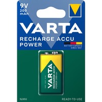 Varta -56722/1 Husholdningsbatterier Genopladeligt batteri, 9V, Nikkel-Metalhydrid (NiMH), 8,4 V, 1 stk, 200 mAh