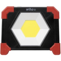 Wiha Batteridrevet arbejdslygte 30 watt, Byggeri spotlight Sort/Rød