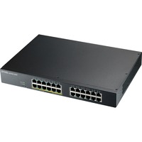 Zyxel GS1915-24EP Administreret L2 Gigabit Ethernet (10/100/1000) Strøm over Ethernet (PoE) 1U Sort, Switch Administreret, L2, Gigabit Ethernet (10/100/1000), Strøm over Ethernet (PoE), Stativ-montering, Kan monteres på væggen