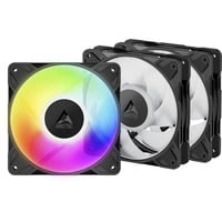 ARCTIC Freezer P12 Pro A-RGB Computerkabinet Ventilator 12 cm Sort, Hvid 3 stk, Sag fan Sort, Ventilator, 12 cm, 131 m³/t, Sort, Hvid