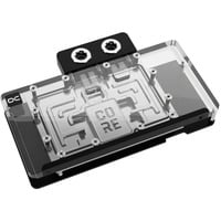 Alphacool Core RX 9070 XT Hellhound + Pure, Vandkøling gennemsigtig/Chrome