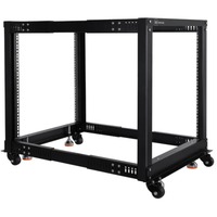 Alphacool ES 19" Open Frame Serverrack, Rack server kabinet Sort