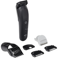 Braun AIO5540 skæg- og hårtrimmer Sort 14 Lithium-Ion (Li-Ion), Hår Trimmer Sort, Sort, 0,5 mm, 2,1 cm, Batteri, 120 min., Indbygget batteri