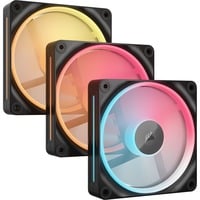 Corsair iCUE LINK LX120-R RGB Reverse, Sag fan Sort