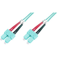 Digitus LWL patchkabel, duplex, SC > SC stik, multimode OM3 Turkis
