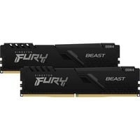 Kingston FURY FURY Beast hukommelsesmodul 32 GB 2 x 16 GB DDR4 3600 Mhz Sort, 32 GB, 2 x 16 GB, DDR4, 3600 Mhz, 288-pin DIMM