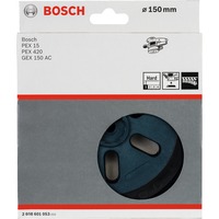 Bosch 2 608 601 053 sandpapir Slibepude 1 stk, Slibning pad Sort, Slibepude, 150 mm, 150 mm, 1 stk