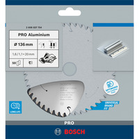 Bosch 2 608 837 754 rundsavklinge 13,6 cm 1 stk Metal, 13,6 cm, 22 cm, 1,1 mm, 11000 rpm, 1,6 mm