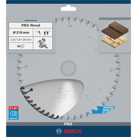 Bosch ‎2608640642 rundsavklinge 21,6 cm 1 stk Træ, 21,6 cm, Bosch, 650 g, 1 stk