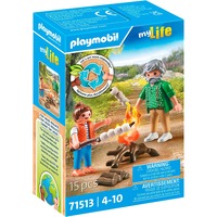PLAYMOBIL City Life Lejrbål med skumfiduser, Bygge legetøj 