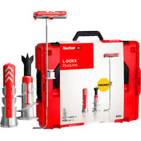 fischer Aktion L-BOXX 102 DuoLine, Dyvel Lys grå/Rød