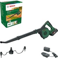 Bosch LeafBlower Lithium-Ion (Li-Ion), Løvblæser Grøn/Sort, Håndholdt blæser, 185 km/t, 245 km/t, Grøn, Batteri, Lithium-Ion (Li-Ion)